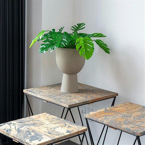 Monstera artificiel en pot H 45 cm (1/3)