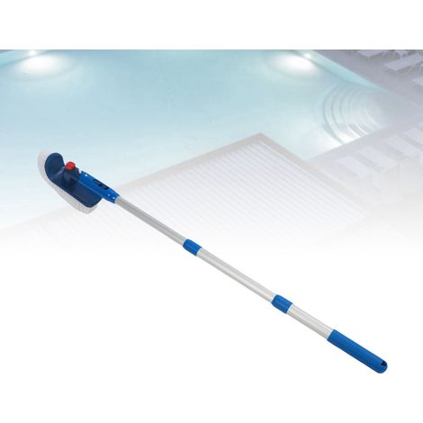 Kit de limpieza para piscinas con pértiga telescópica de 45-88 cm, red para hojas y cepillo ABS de alta calidad para jacuzzis y spas. (1/5)