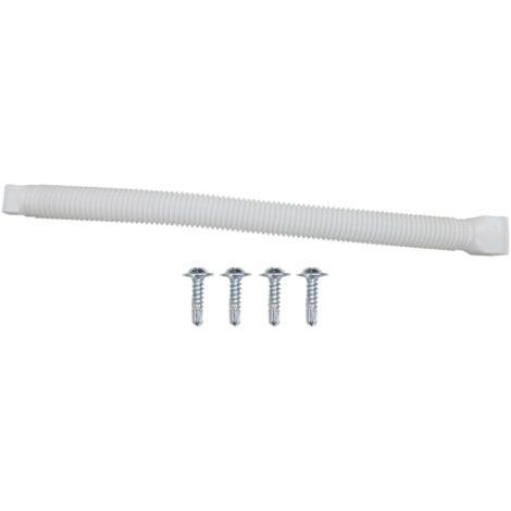 Extensiones para bajantes de canalones, extensiones retráctiles para bajantes, extensiones flexibles para bajantes, accesorios y suministros para bajantes (blanco) (1/4)