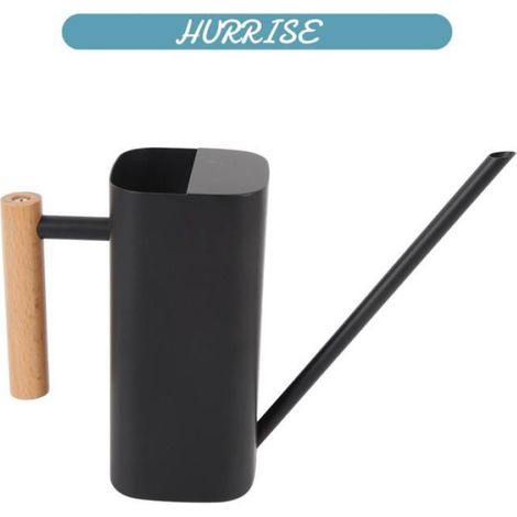 Sonew Arrosoir pour plantes (Noir 800ML)en Acier Inoxydable Arrosoir Avec Long Bec Manche En Bois Pour FR piscine moteur Noir 800ML (1/5)