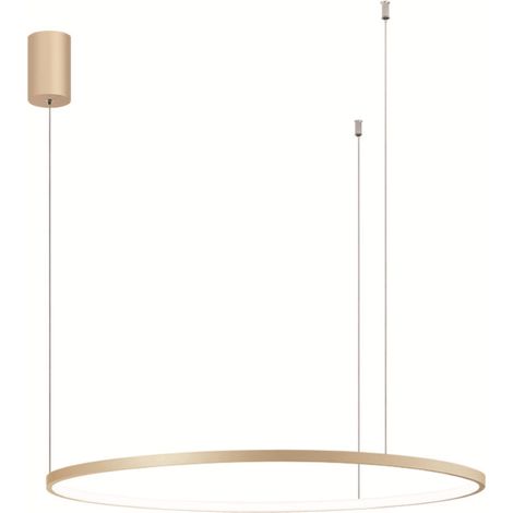 Lampada a sospensione a Led SOEL 80 in metallo verniciato ORO (1/3)