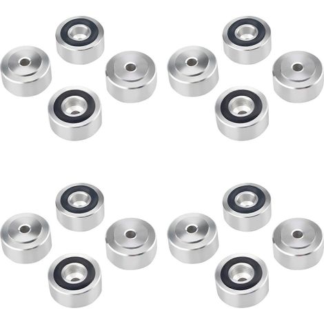16 pièces haut-parleur Pied Feet fixation Feet Coussinet Shock Base Feet Pied cache Foot Nail (1/4)
