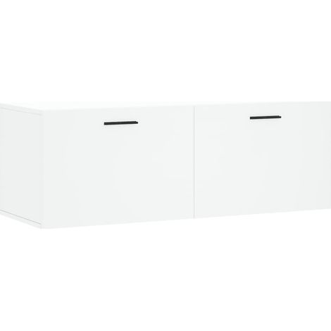 Maison Exclusive - Mobile a Parete Bianco 100x36,5x35 cm in Legno Multistrato