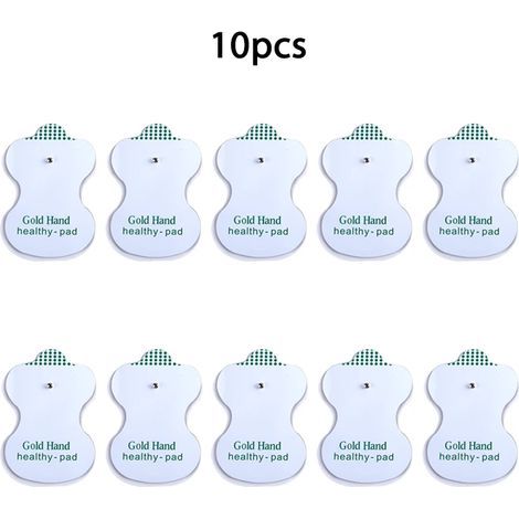 10/20 électrodes conductrices en gel pour l'acupuncture corporelle, compatibles avec les appareils TENS, la physiothérapie et les massages par patch 03042