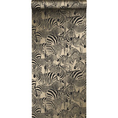 papier peint zèbres or brillant - Origin Wallcoverings (1/5)