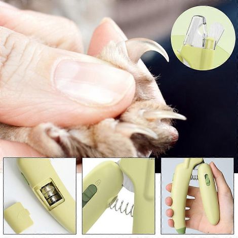 Coupe-ongles pour chien avec lumière LED et lime intégrée pour éviter de trop couper. (1/4)
