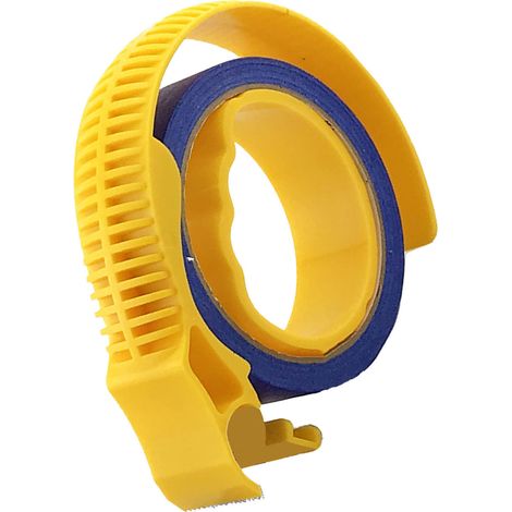 Ruban de masquage et dérouleur inclus : ruban adhésif souple, imperméable et résistant de 25 mm de large, avec applicateur pour la décoration. (1/5)