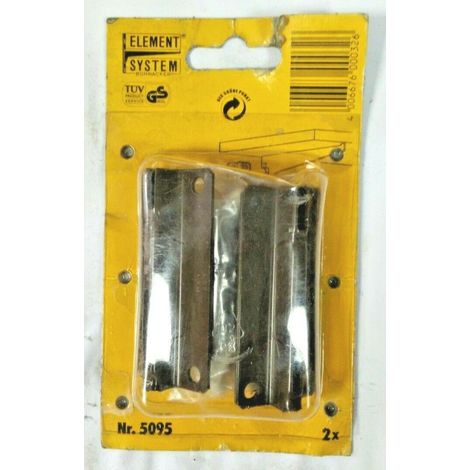ELEMENT SYSTEM-2 SUPPORTI A DUE GANCI CON VITI E TASSELLI MARRONI