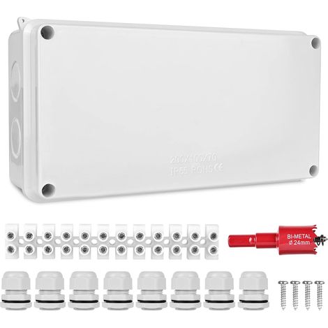Coffret Electrique Etanche Exterieur - Boîte De Dérivation En Saillie - Boîte De Câblage Etanche (1/5)