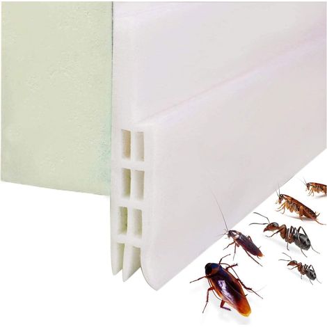 Joint D'Etanchéité Pour Porte - Bande En Silicone Souple - 100 cm x 5 cm - Isolation Acoustique Et Thermique - Adaptée À L'Écart De 0 À 28 mm (1/5)