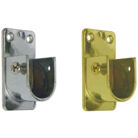 Reggitubo laterale ovale per armadio - mm.15x30, cromato