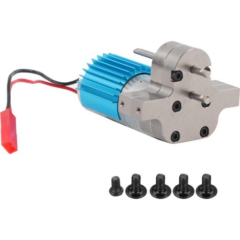 Boîte de vitesses de changement de vitesse, Transmission en métal avec moteur commun 370 pour voiture WPL 1632 RC (gris titane) (1/5)