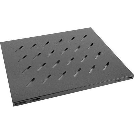 Plateau fixe AK-1003-B pour baie 19U 1U 465X500MM jusqu'à 20KG CHARGE Noir (1/3)