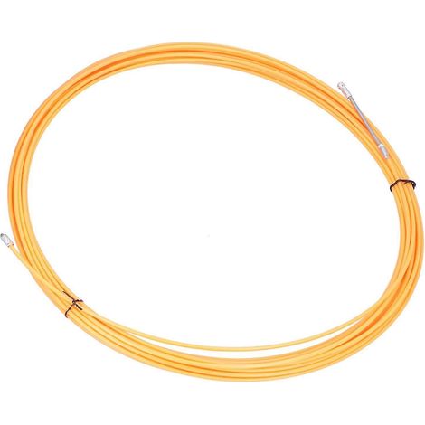 Tire-fil de 25 m (82 pi) orange pour passage de câble à travers les murs, pour combles, vides sanitaires et sous-sols. (1/5)