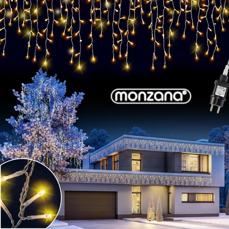 Monzana Cadenas de luces LED interiores o exteriores luces navidad 200 LED