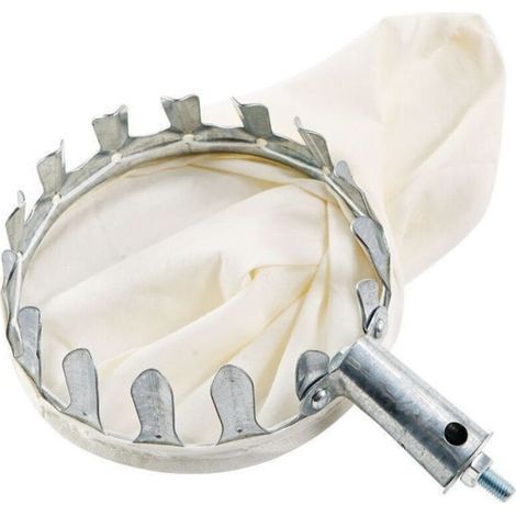 Ramasse-fruits avec sac en tissu - Ramasse-pomme avec sac en coton extra épais - Accessoire de jardinage pour pomme, orange, poire de pêche (diamètre 16 cm) (1/2)