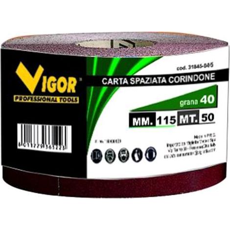Carta Spaziata Corindone Vigor Mm.115 Mt.50 Gr.  150