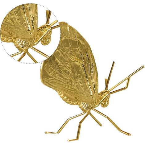 Ornement Sculpture Légère Design Simple et Attrayant en Métal Doré Électroplacé pour Décoration Intérieure Contemporaine pour Chambre D'garçon et Filles (1/5)