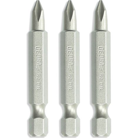 Punte cacciavite Dedra 18a07s04 Phillips acciaio S2 50mm