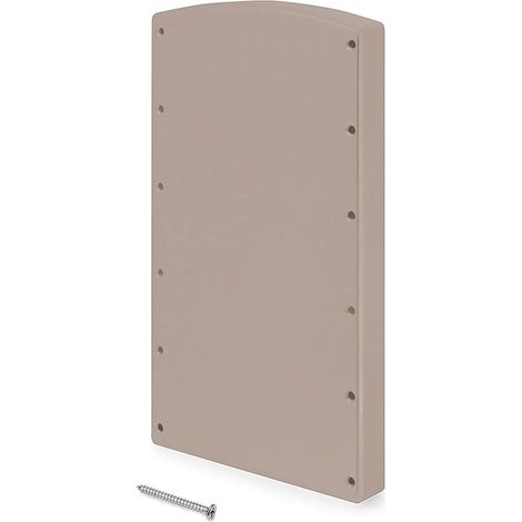 Spessore laterale per appendiabiti per armadio Hang, Color pietra, Tecnoplastica, 1 lotto di 2 pz. 7085049 EMUCA