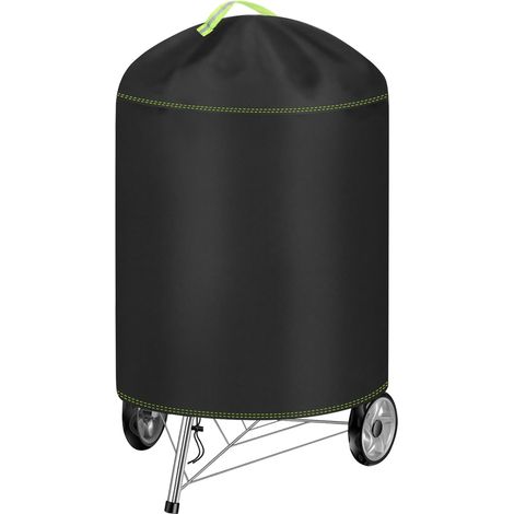 Runde Grillabdeckung für den Außenbereich, 420D Oxford-Gewebe, Schutzhülle Ø 77 x 90 cm, wind-, sonnen- und wasserabweisend, Schutzhülle für Weber-Grills (57 cm) (1/5)