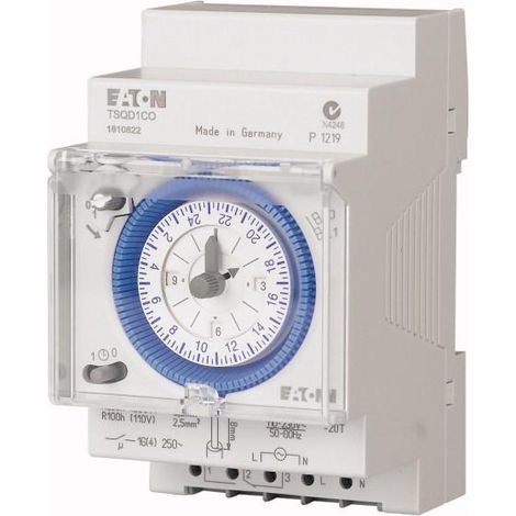 Inter horaire modulaire 24 heures cavalier enfichable réserve de marche 000167390 EATON TSQD1CO