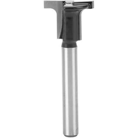 Decdeal Mèche de routeur à trou de serrure à fente en T, tige de 1/4 de pouce, 3/8 à 1/2 lames de diamètre, fraise à rainurer pour le travail du bois (1/5)
