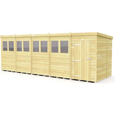 20 x 7 Pent Shed