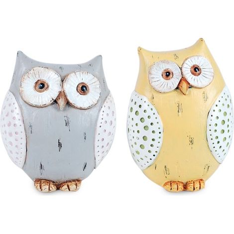 Signes Grimalt Figure di figura del gufo  BUHO SET 2 unità Multicolol Buhos 6x8x9cm 12343