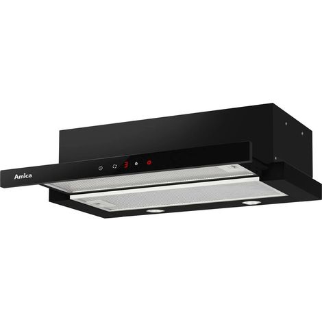 Campana extractora telescópica empotrable Amica Otp6641Bg de 60 cm, negra (1/3)