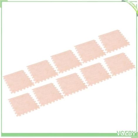 Tapis de sol emboîtable - FAFEICY - Rose - Antidérapant - 10 pièces - Mousse EVA (1/5)