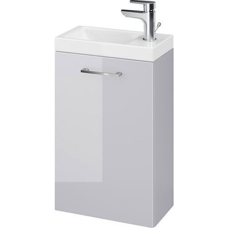 Belvit Lara Unterschrank mit Waschbecken Grau glänzend (39,2x59x21,5cm) Belvit Lara Unterschrank mit Waschbecken Grau glänzend (39,2x59x21,5cm) (1/2)