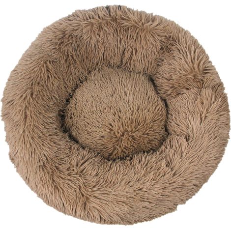 Panier moelleux pour animaux, panier rond en forme de donut pour petits chiens, panier doux et apaisant pour chiens et chats, panier confortable pour chat, diamètre extérieur 50 cm (1/5)