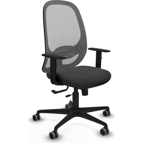 Silla de oficina piqueras y crespo Cilanco cuero sintético gris oscuro (1/2)