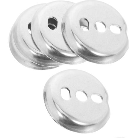 Operitacx Lot de 5 plaques d'adaptation rondes en acier inoxydable pou (1/5)