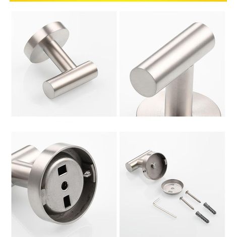 Runde Wandhaken aus Edelstahl, 2 Stück, langlebige und stilvolle Lösung für die Organisation zu Hause (Gold) (1/5)