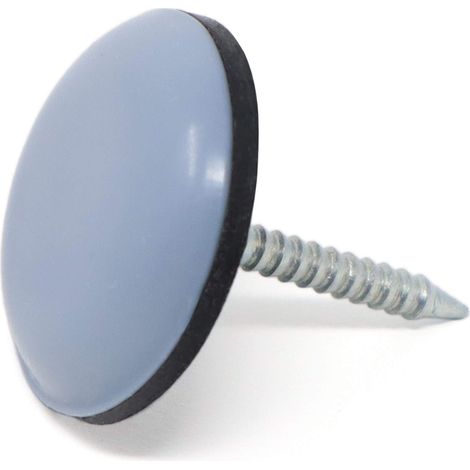 4 x Glisseurs PTFE avec Clou/Bleu-Gris/Ø 20 mm/Rond/Patins en PTFE à Clou (1/3)