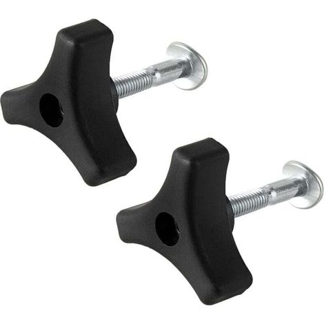 Lot de 2 boulons et écrous pour poignée de tondeuse à gazon, kit de vis de fixation pour poignée triangulaire de remplacement pour tondeuses à gazon Honda et autres tondeuses à gazon