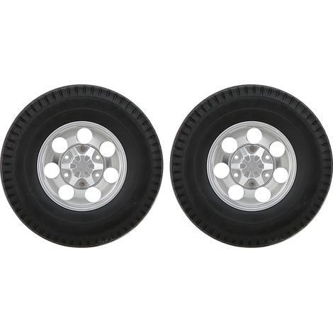 2 Pièces Jante Noire 7 Trous pour Camion Tracteur RC Tamiya 1/14, Accessoires Voiture RC (1/5)