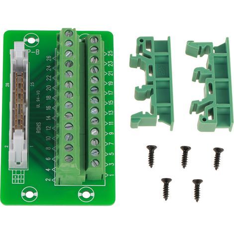 Breakout-Board-Modul, präzise gefertigte FR-4-Glasfaser-Leiterplatte mit doppelter Kupferschicht zur DIN-Schienenmontage (1/5)