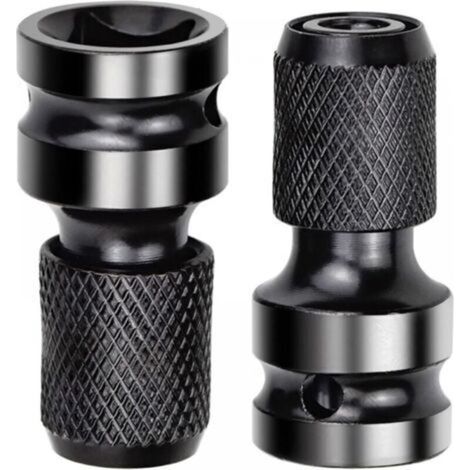 adattatori da 1/2" quadro a bussola da 1/4" per avvitatore a impulsi, adattatore a sgancio rapido per cricchetti a impulsi e portainserti per cacciavite