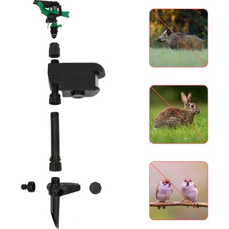 Motion Activated Sprinkler Deer Repellent Devices Cat Deterrent Outdoor Scarecrow for Garden Solar Powered Motion Activated Water Sprinkler for Farmland Lawn Courtyard (1/5)
