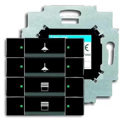 Busch-Jaeger Tastsensor 4fach mit Busankoppler 6127/01-81 (1/2)