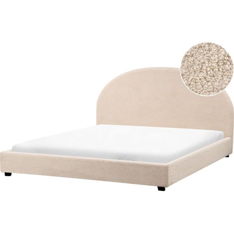 Waterbed Boucle VAUCLUSE 180 x 200 cm (EU Super King) Beige