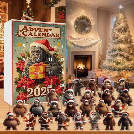 Calendrier De Lavent - 24 Portes - Figurine Bonhomme De Neige - Jouets Miniatures - Pour Noël 2025 (1/5)