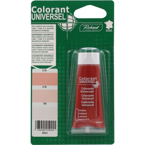 Colorant 25ml Blist Orange - Colorant Universel