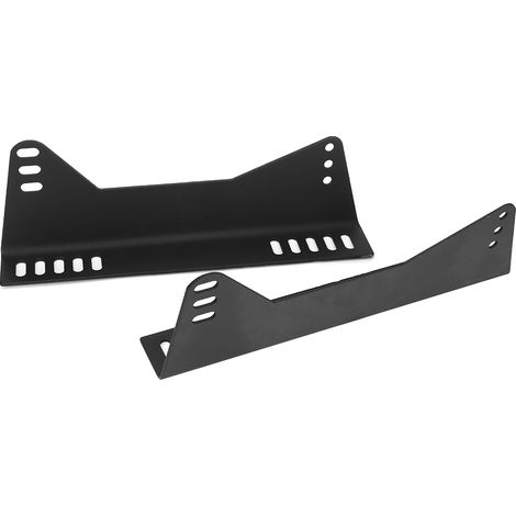 2 pièces supports de montage latéraux universels pour siège baquet voiture tuning noir haute dureté (1/5)
