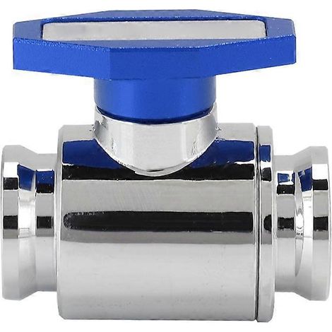 Ablassventil Hochwertiges Messing Computer-Wasserkühlerzubehör G1/4 Innengewinde FM YGNSS (Blau) (1/5)