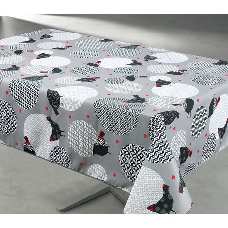 Wachstuch 140x240cm Picotti Grau Auf Kleiderbügel Karton - Access Deco