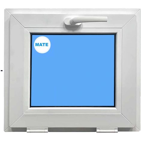 Ventana PVC 600X500 Blanca Oscilante Vidrio Mate (1/7)